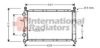 VAN WEZEL 73002073 Radiator, engine cooling